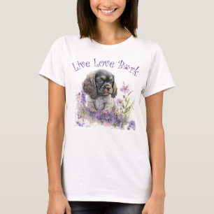 Cocker Spaniel Hund Mama Floral T-Shirt