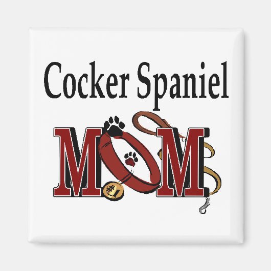Cocker Spaniel Hund Mama Geschenke Magnet (Vorne)