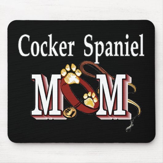 Cocker Spaniel Hund Mama Geschenke Mousepad (Vorne)