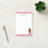Cocker Spaniel Hund mit Pfotenmuster Dinge zu tun Post-it Klebezettel (Büro)