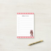 Cocker Spaniel Hund mit Pfotenmuster Dinge zu tun Post-it Klebezettel (Auf Schreibtisch)
