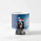 Cocker Spaniel Hund mit Weihnachts-Weihnachtsmannm Kaffeetasse (Mittel)