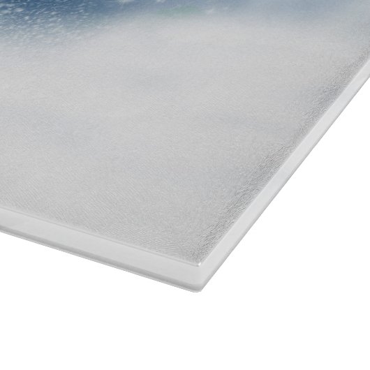 Cocker Spaniel Hund mit Weihnachts-Weihnachtsmannm Schneidebrett (Ecke)