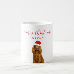Cocker Spaniel Hund mit Weihnachtsmannmütze Weihna Kaffeetasse