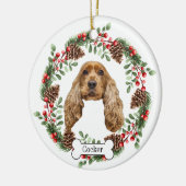 Cocker Spaniel Hund Personalisiert Pet Ornament (Links)