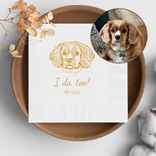 Cocker Spaniel Hund Personalisiert tue ich auch Serviette