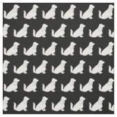 Cocker Spaniel Hund Silhouette Haustier Stoff (Muster)