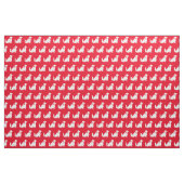 Cocker Spaniel Hund Silhouette Roter Hund Stoff (Fat Quarter (45,7 x 55,9 cm))
