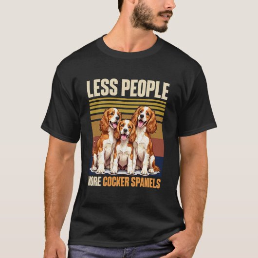 Cocker Spaniel Hund T-Shirt (Vorderseite)
