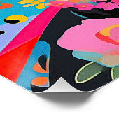 Cocker Spaniel Hund und Blume 005 - Schneider Juwe Poster (Ecke)