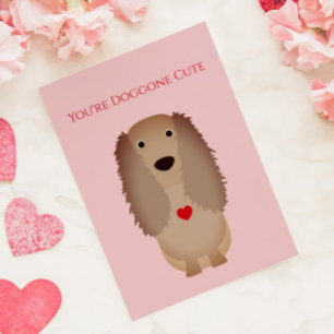 Cocker Spaniel Hund Valentine, Valentinstag