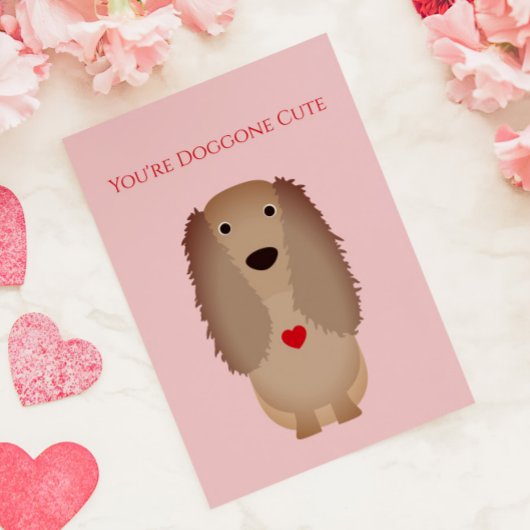 Cocker Spaniel Hund Valentine, Valentinstag