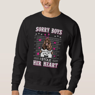 Cocker Spaniel Hund Valentinstag gestohlen Ihr Her Sweatshirt