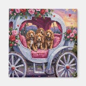 Cocker Spaniel Hund Valentinstag Magnet (Vorne)