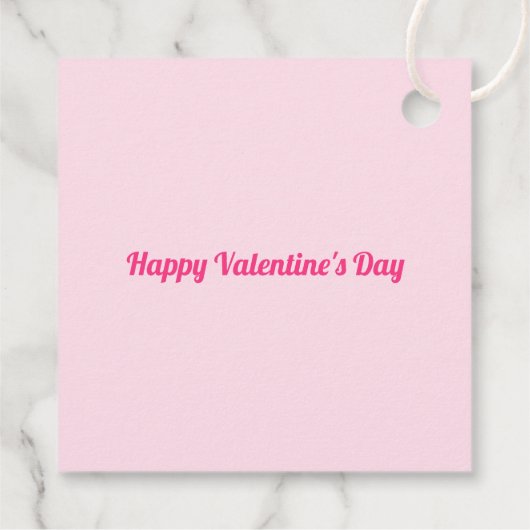 Cocker Spaniel Hund Valentinstag Party Geschenkanhänger (Rückseite)