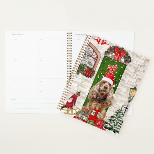 Cocker Spaniel Hund Weihnachten Planer (Anzeige)