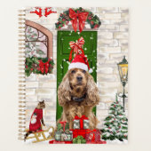 Cocker Spaniel Hund Weihnachten Planer (Vorderseite)