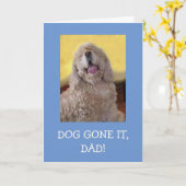 Cocker Spaniel Hund wurde zum Vater Karte (Gelbe Blume)