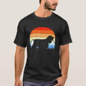 Cocker Spaniel Hunde Besitzer Berge Retro T-Shirt (Vorderseite)