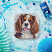 Cocker Spaniel | Hunde Gemälde Haustier Pappteller (Party)
