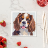 Cocker Spaniel | Hunde Gemälde Haustier Serviette (Beispiel)