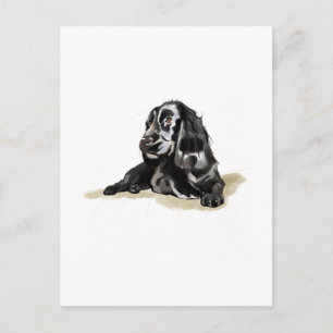 Cocker Spaniel Hunde Liebhaber Postkartengeschenk Postkarte