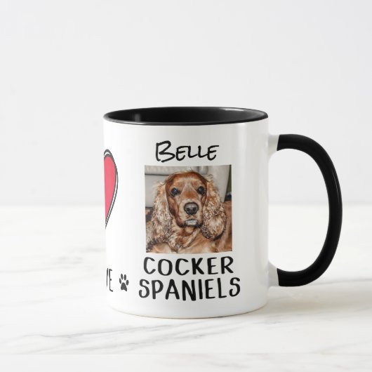 Cocker Spaniel Hunde Liebhaber Tasse (Rechts)