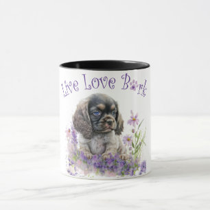 Cocker Spaniel Hunde-Mama Blumen Tasse