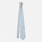 Cocker Spaniel Hunde Muster Mit Monogramm Krawatte (Rückseite)