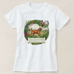 Cocker Spaniel Hundeausführer T-Shirt mit individu