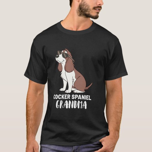 Cocker Spaniel-Hundebesitzerin Oma T-Shirt (Vorderseite)