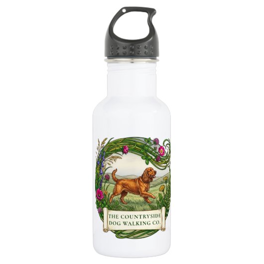 Cocker Spaniel Hundebetreuer Wasserflasche nach Ma (Vorderseite)