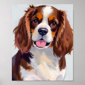 Cocker Spaniel Hundelgemälde Poster (Vorne)