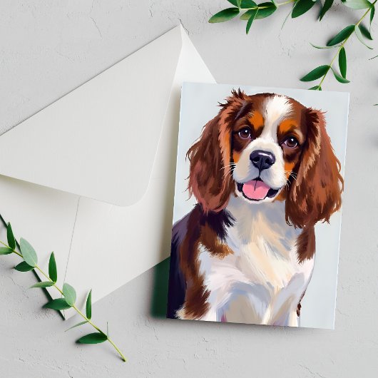 Cocker Spaniel Hundelgemälde Postkarte