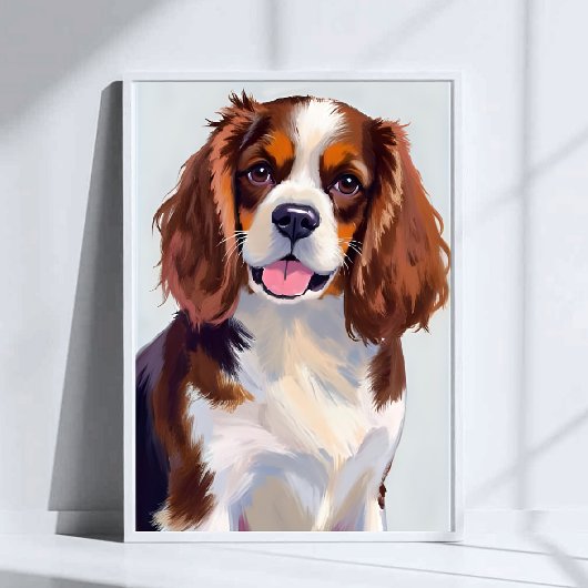 Cocker Spaniel-Hundemalerei Poster