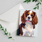 Cocker Spaniel-Hundemalerei Postkarte