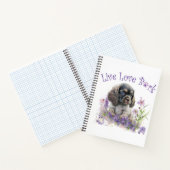 Cocker Spaniel Hundemutter Floral Notizblock (Innenseite)