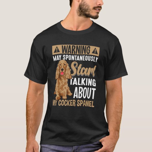 Cocker Spaniel Hundeoutfit  Cocker Spaniel 4 T-Shirt (Vorderseite)