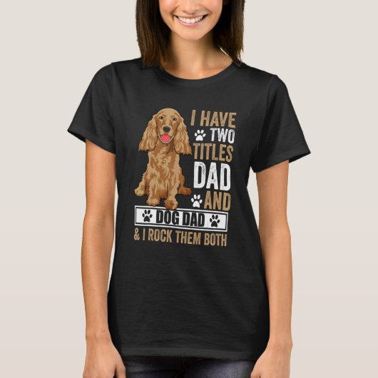 Cocker Spaniel-Hundeoutfit   Cocker Spaniel T-Shirt (Vorderseite)