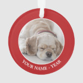 Cocker spaniel-Hundeschlafen Ornament (Rückseite)