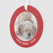 Cocker spaniel-Hundeschlafen Ornament (Vorderseite)