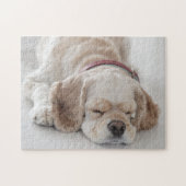 Cocker spaniel-Hundeschlafen Puzzle (Horizontal)