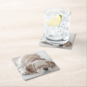 Cocker spaniel-Hundeschlafen Rechteckiger Pappuntersetzer (Vor Ort)