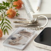 Cocker spaniel-Hundeschlafen Schlüsselanhänger (Vorderseite rechts)