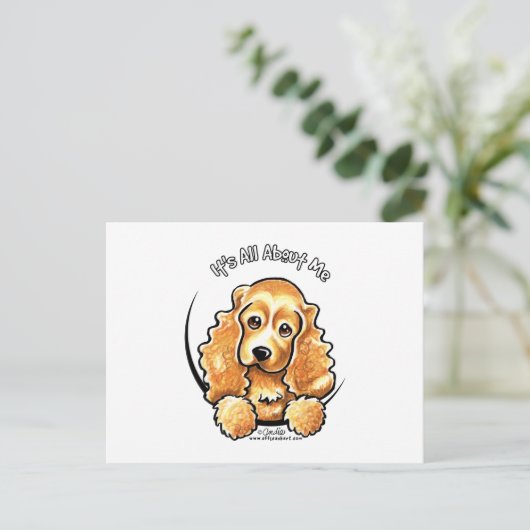 Cocker Spaniel IAAM Postkarte (Stehend Vorderseite)