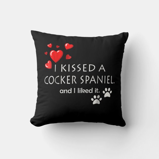 Cocker Spaniel | Ich habe einen Cocker Spaniel gek Kissen (Vorderseite)
