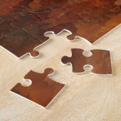 Cocker Spaniel im Herbstlaubfall inspiriert Puzzle (Seite)