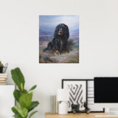 Cocker Spaniel im Hochland von Lilian Cheviot Poster (Heimbüro)