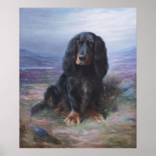 Cocker Spaniel im Hochland von Lilian Cheviot Poster (Vorne)