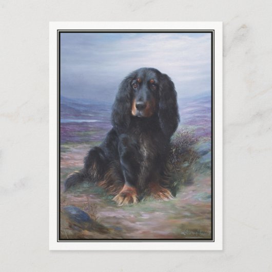 Cocker Spaniel im Hochland von Lilian Cheviot Postkarte (Vorderseite)